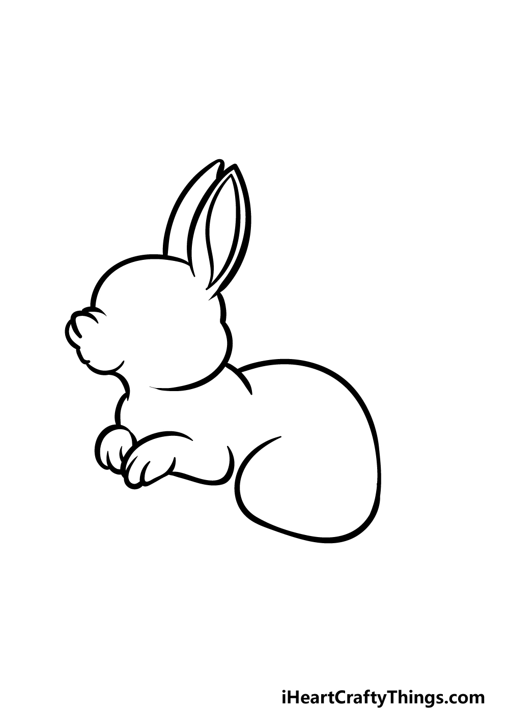 how to draw a cartoon rabbit step 3
