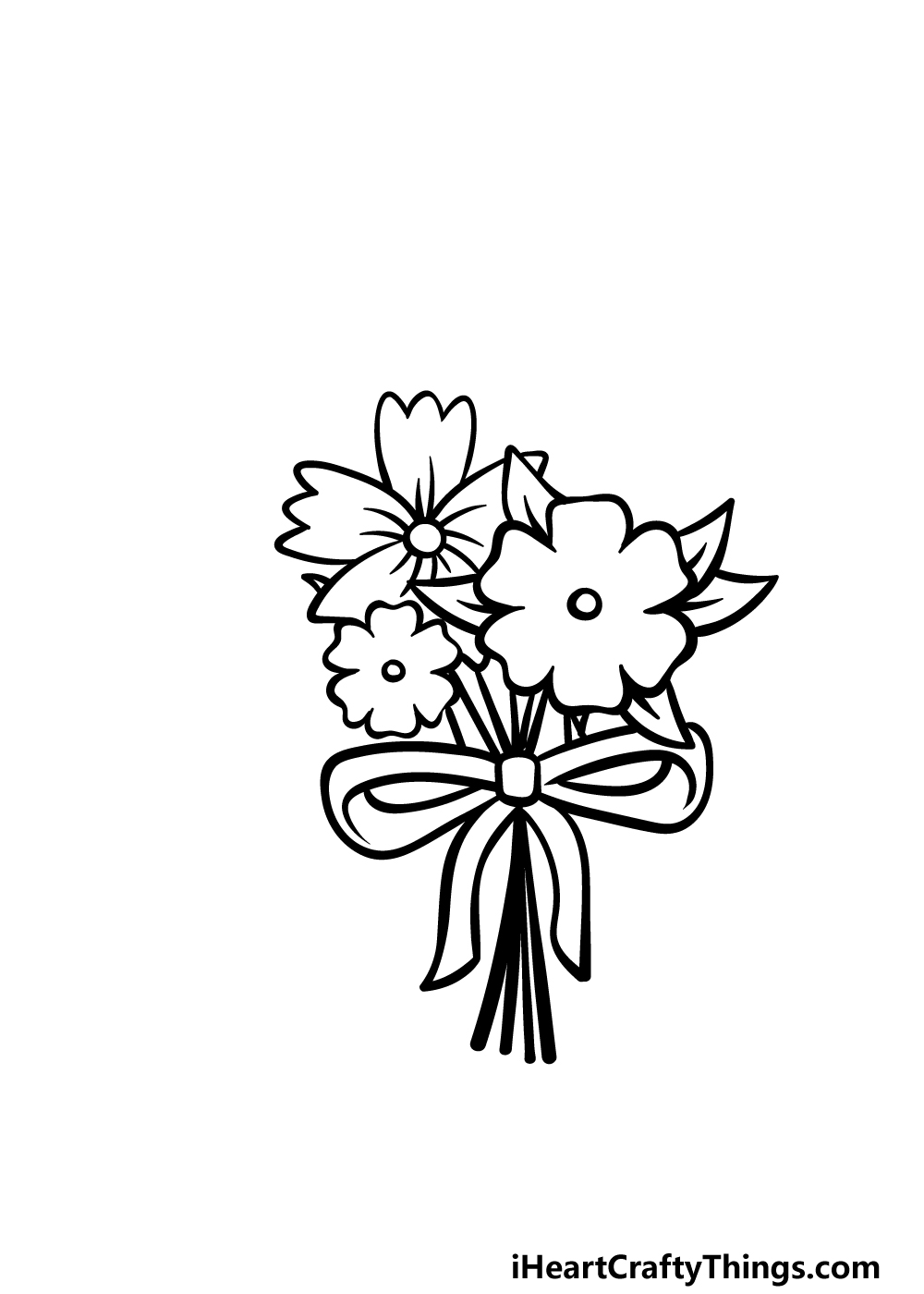 Cartoon Flowers Drawing - How To Draw Cartoon Flowers Step By Step