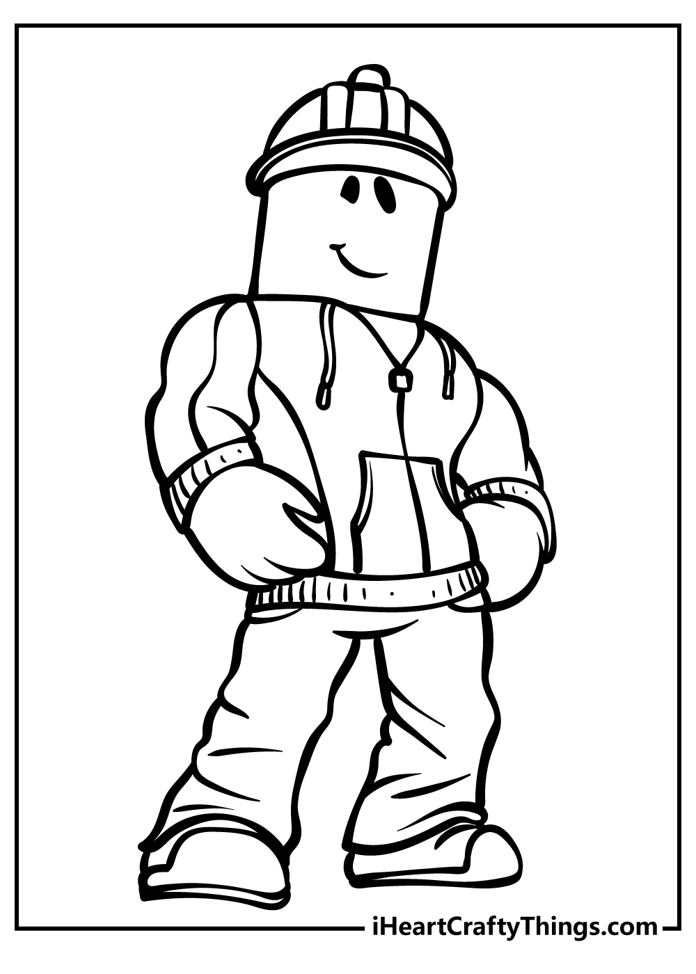 Roblox Video Game Character Coloring Page · Creative Fabrica