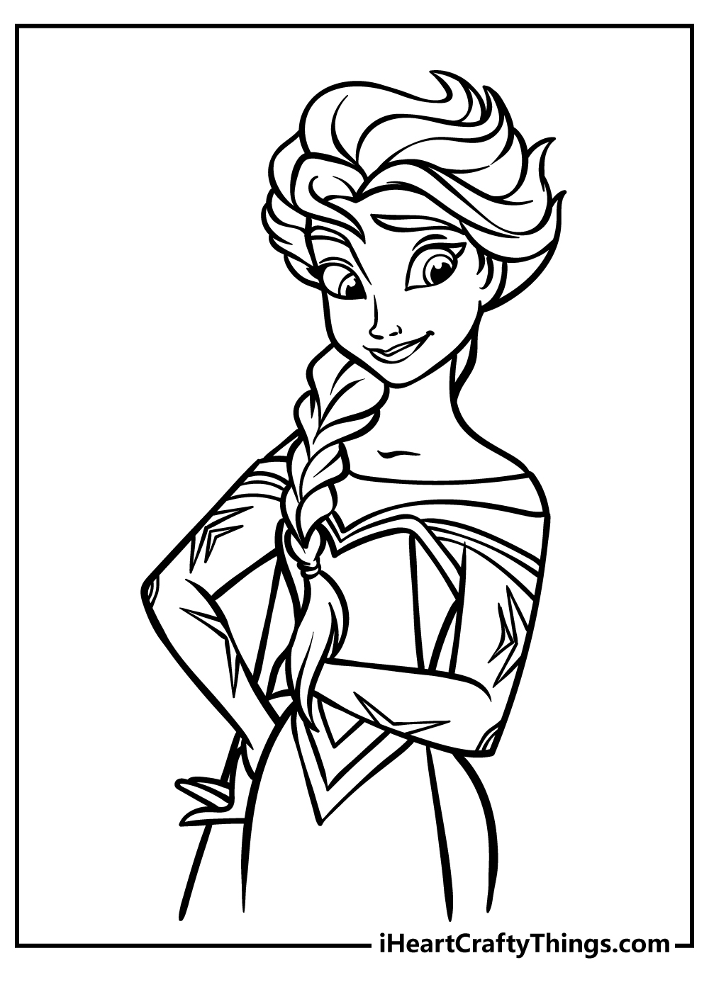 Elsa and Anna coloring pages free printable
