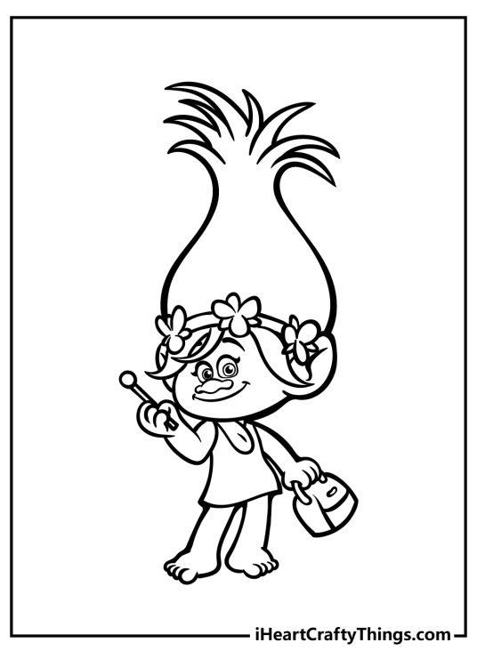 35 Troll Coloring Pages (100% Free Printables)