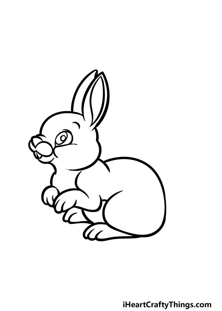 Cartoon Rabbit Drawing - How To Draw A Cartoon Rabbit Step By Step