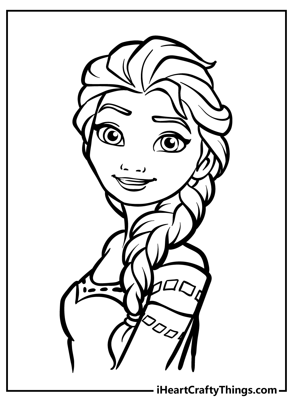 Elsa Coloring Pages for preschoolers free printable