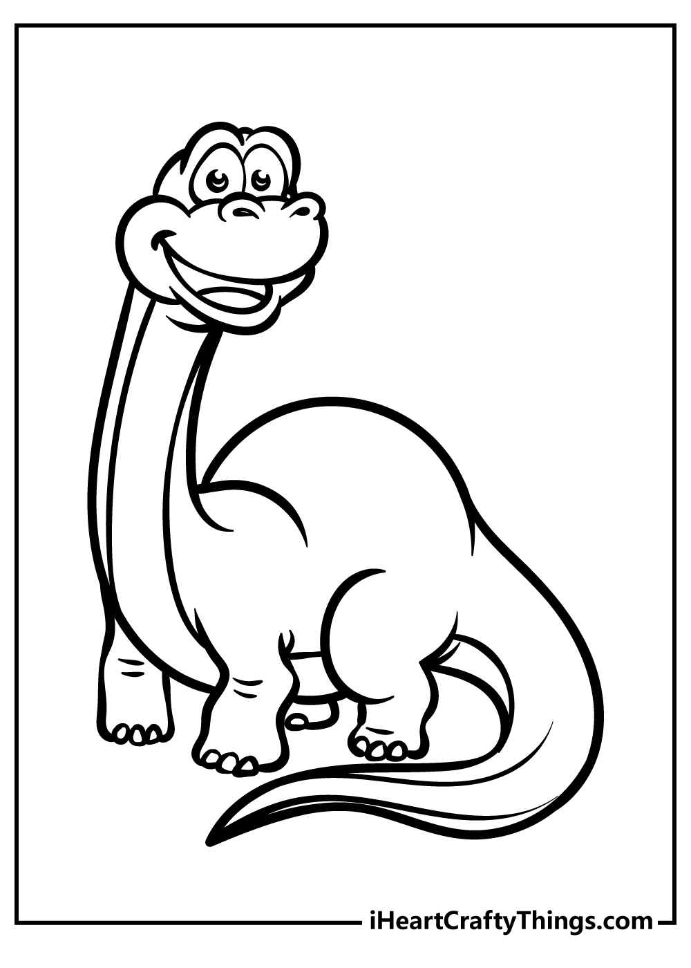 Baby Dinosaur Coloring Pages for preschoolers free printable