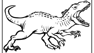 Jurassic World Coloring Pages free printable