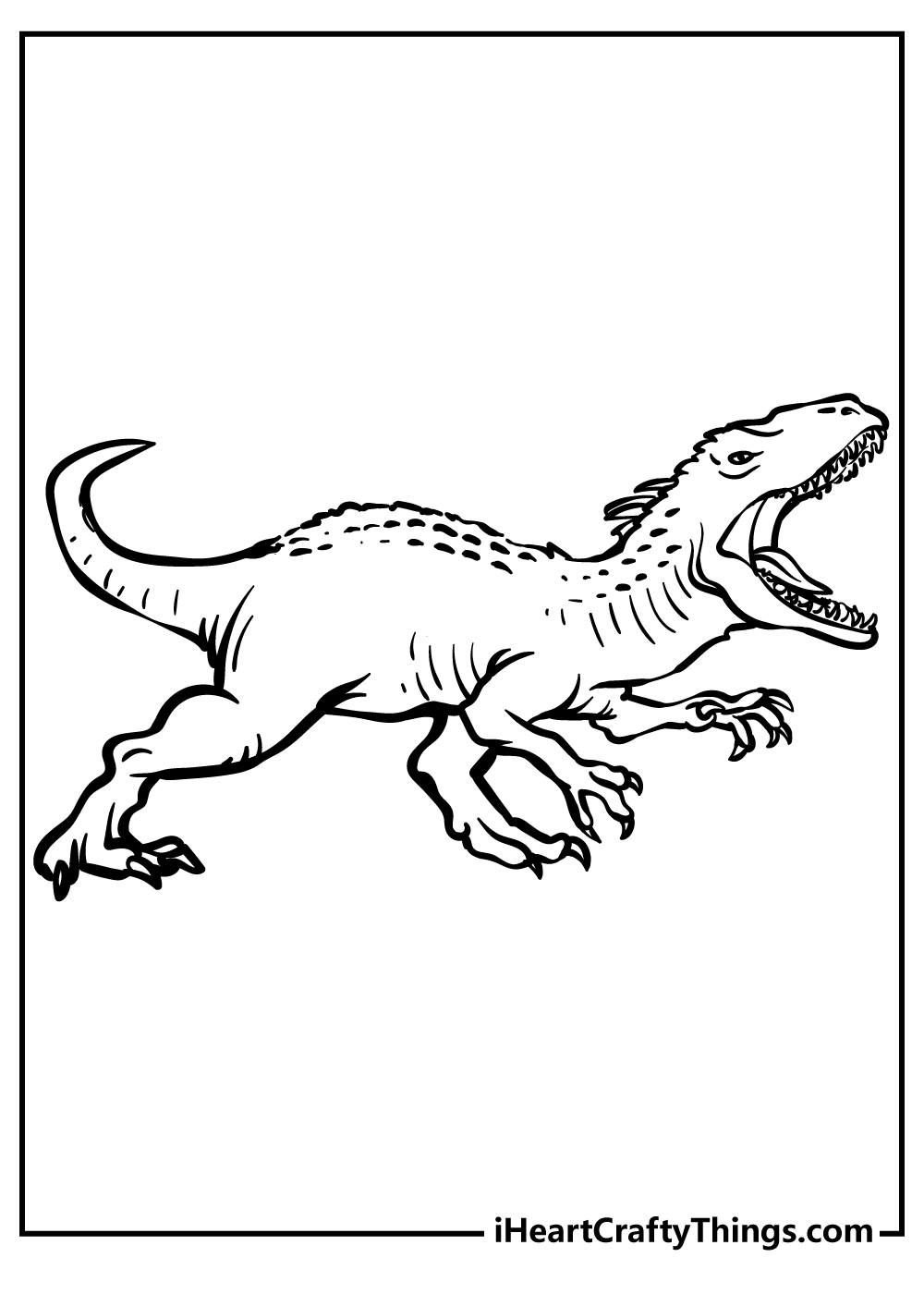 Jurassic World Coloring Pages for preschoolers free printable