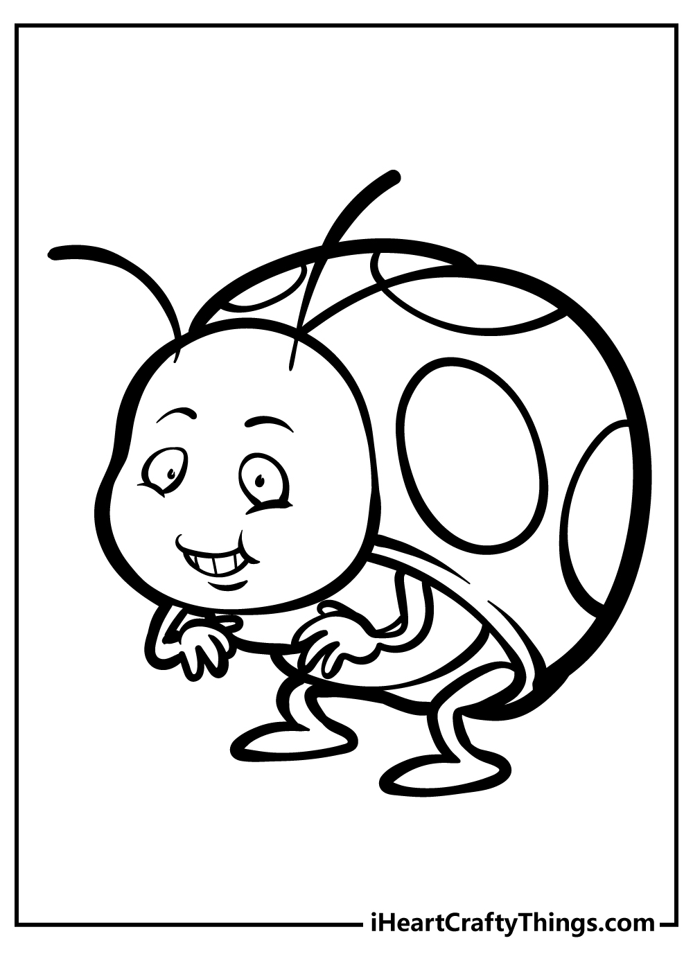 Ladybug Coloring Pages for preschoolers free printable