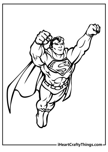 40 Superhero Coloring Pages (100% Free Printables)