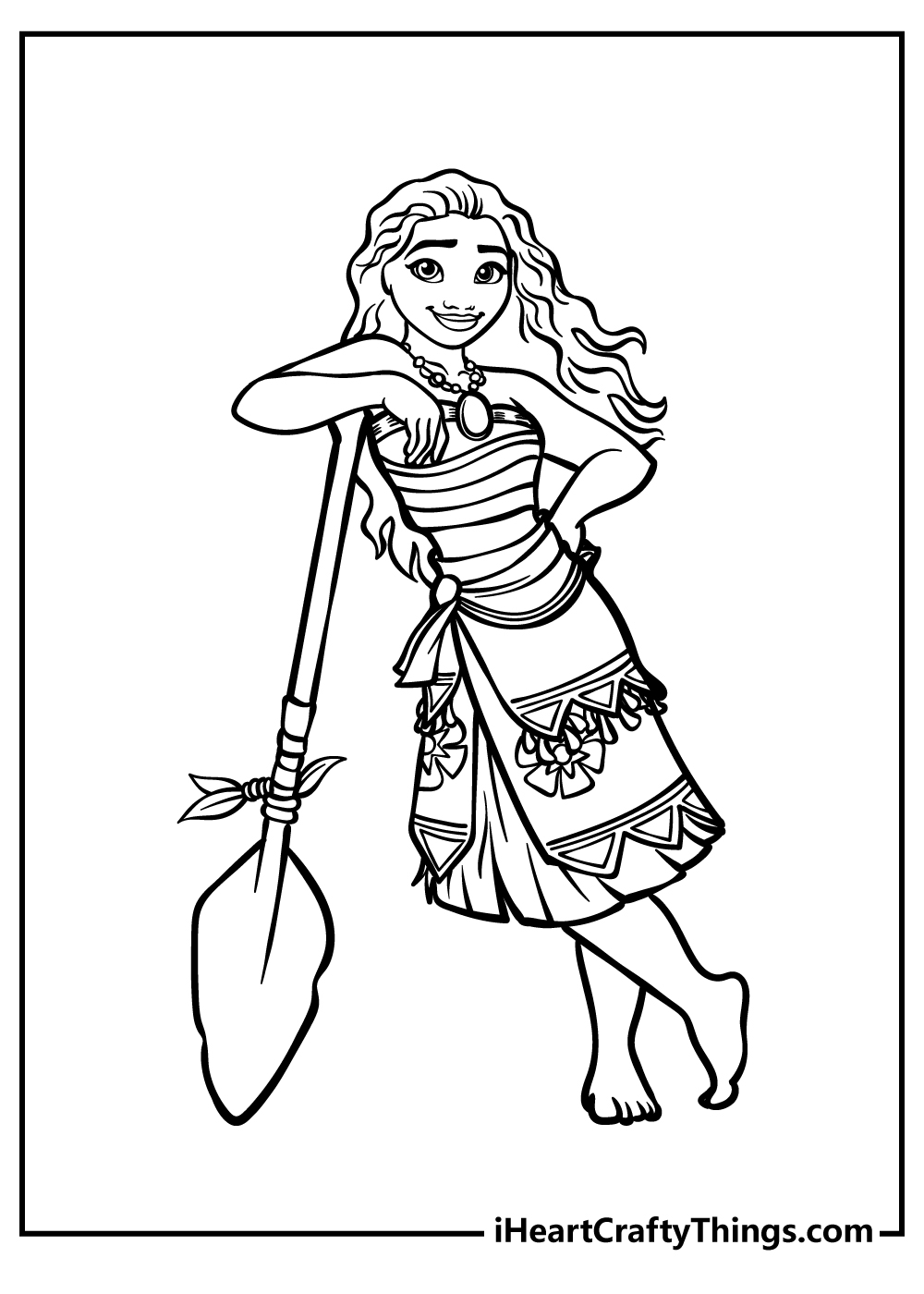 moana coloring page in pdf moana