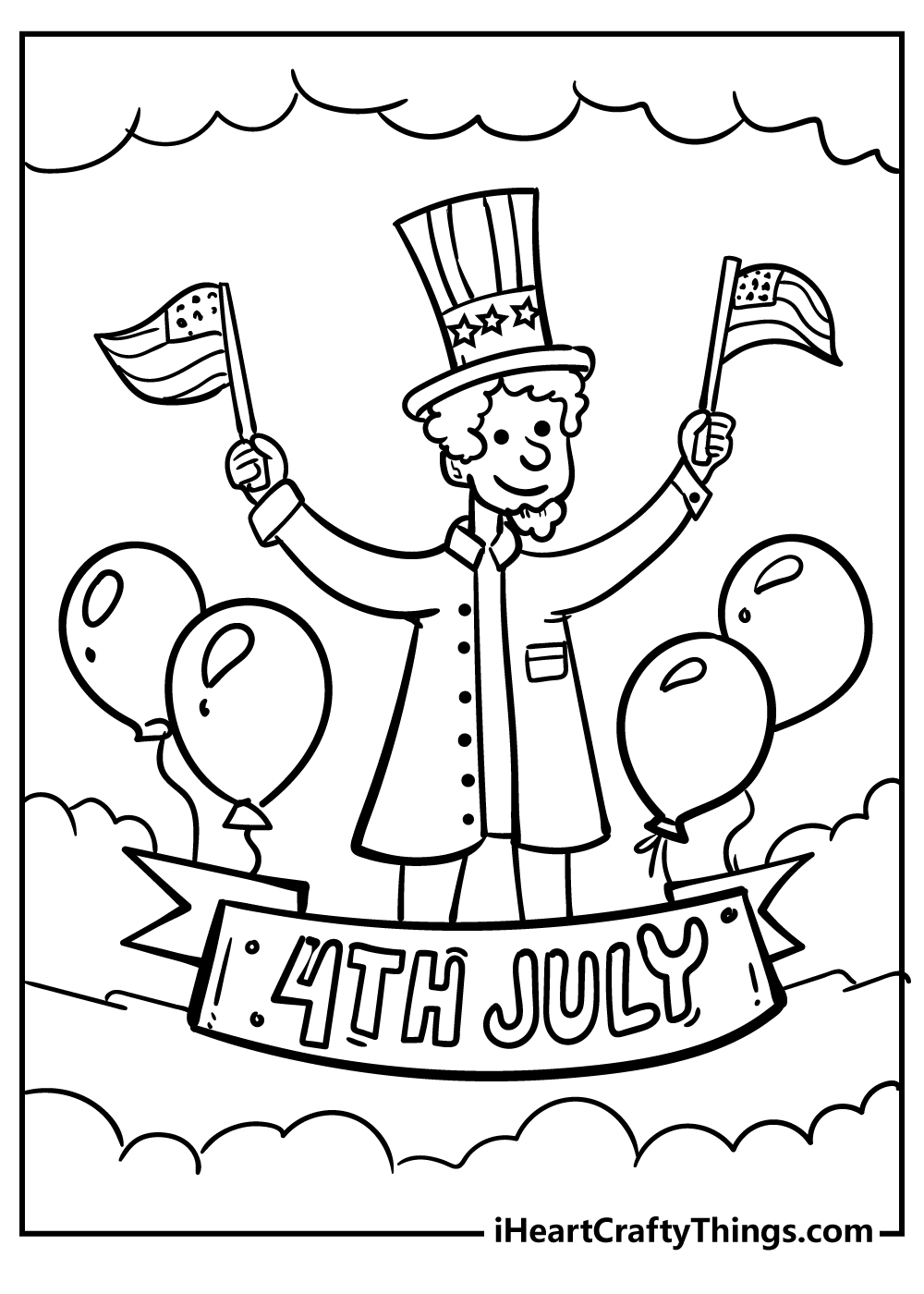 4th of July coloring pages free printable