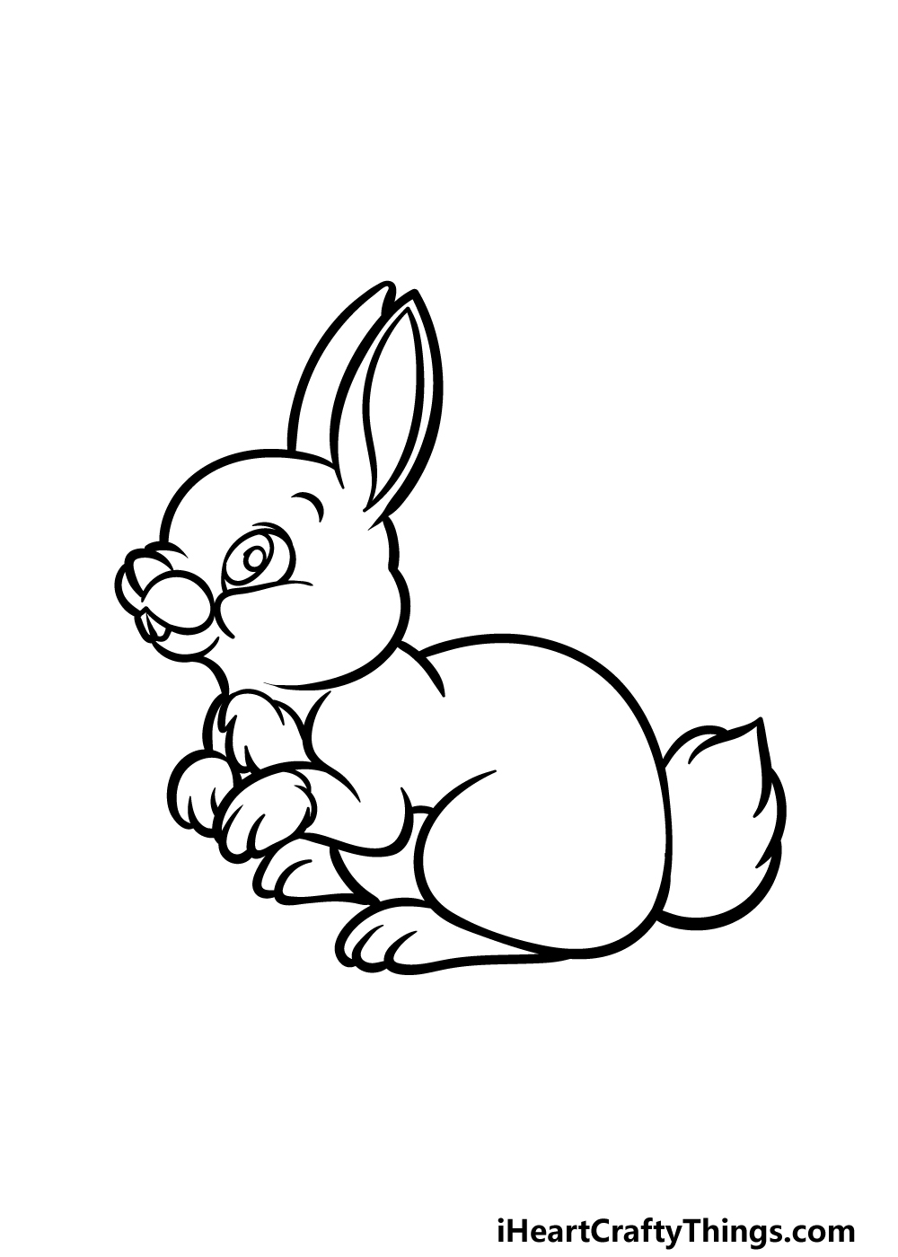 how to draw a cartoon rabbit step 5