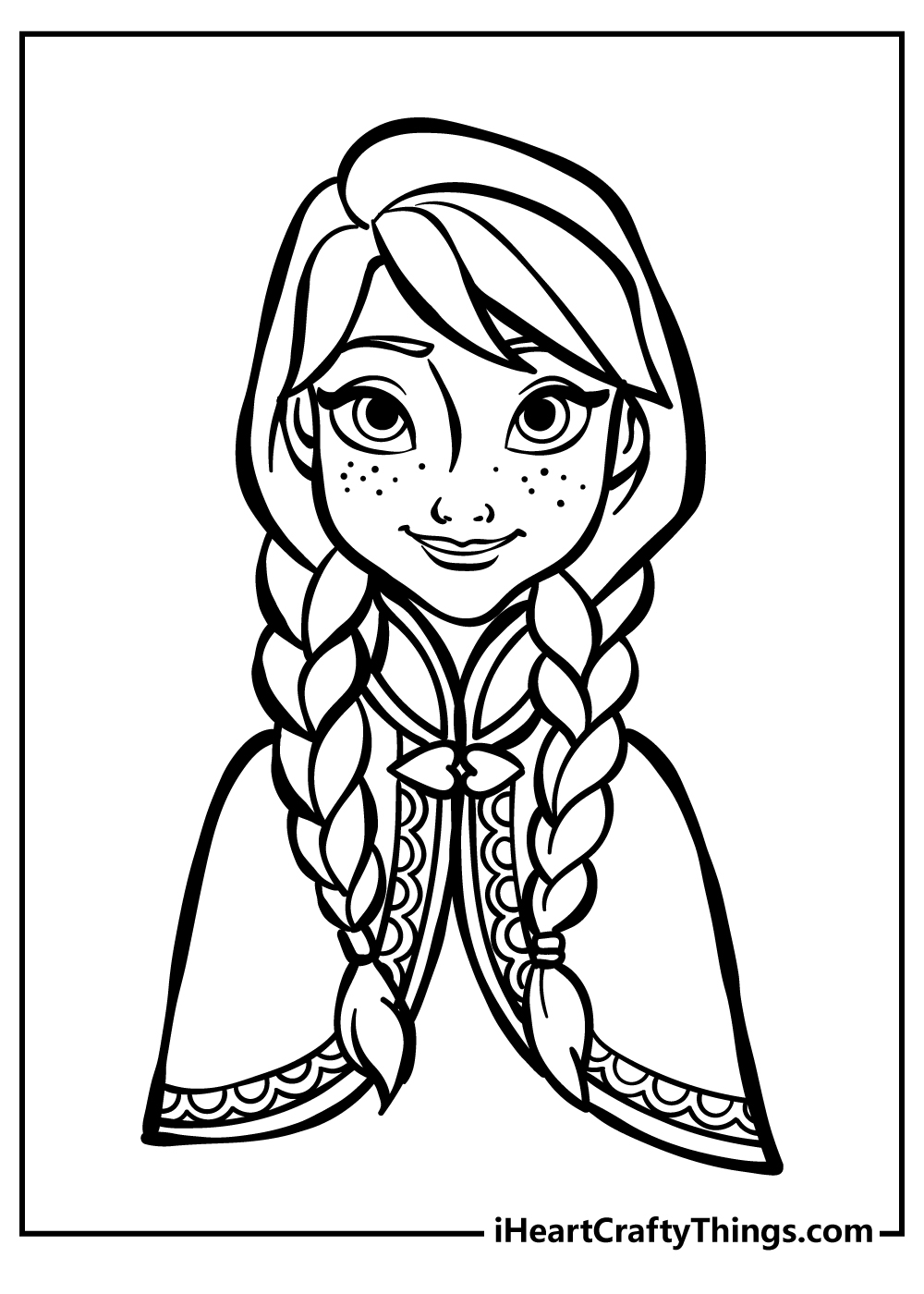 Frozen Coloring Pages Anna And Kristoffs Baby