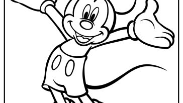 Mickey Mouse Coloring Pages free printable