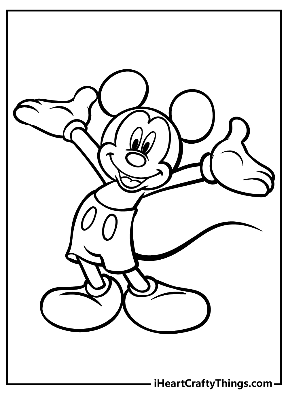 Printable Mickey Mouse Coloring Pages Updated 21