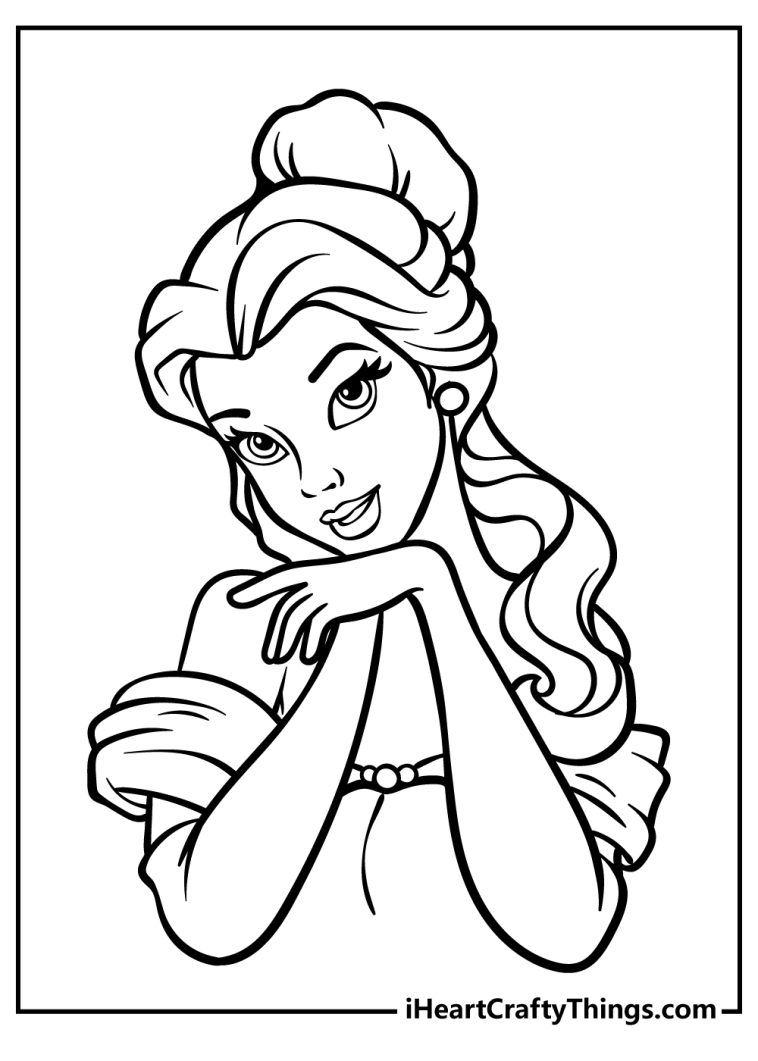 Belle Coloring Page at netoaklynnblog Blog