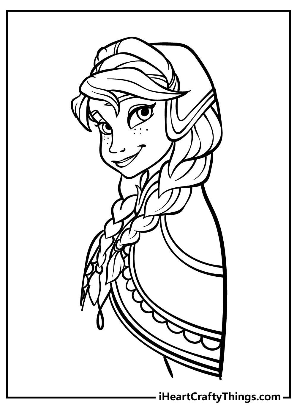 Elsa and Anna coloring pages free printable