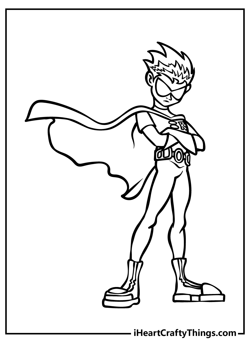 comic book robin coloring pages