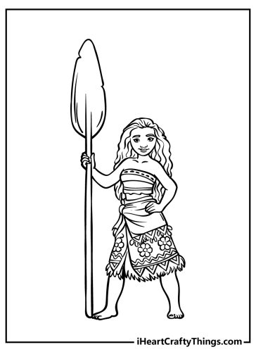 Moana Coloring Pages (100% Free Printables)