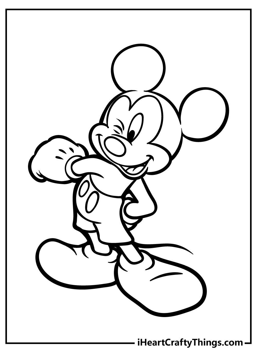 Mickey Mouse Coloring Book for kids free printable