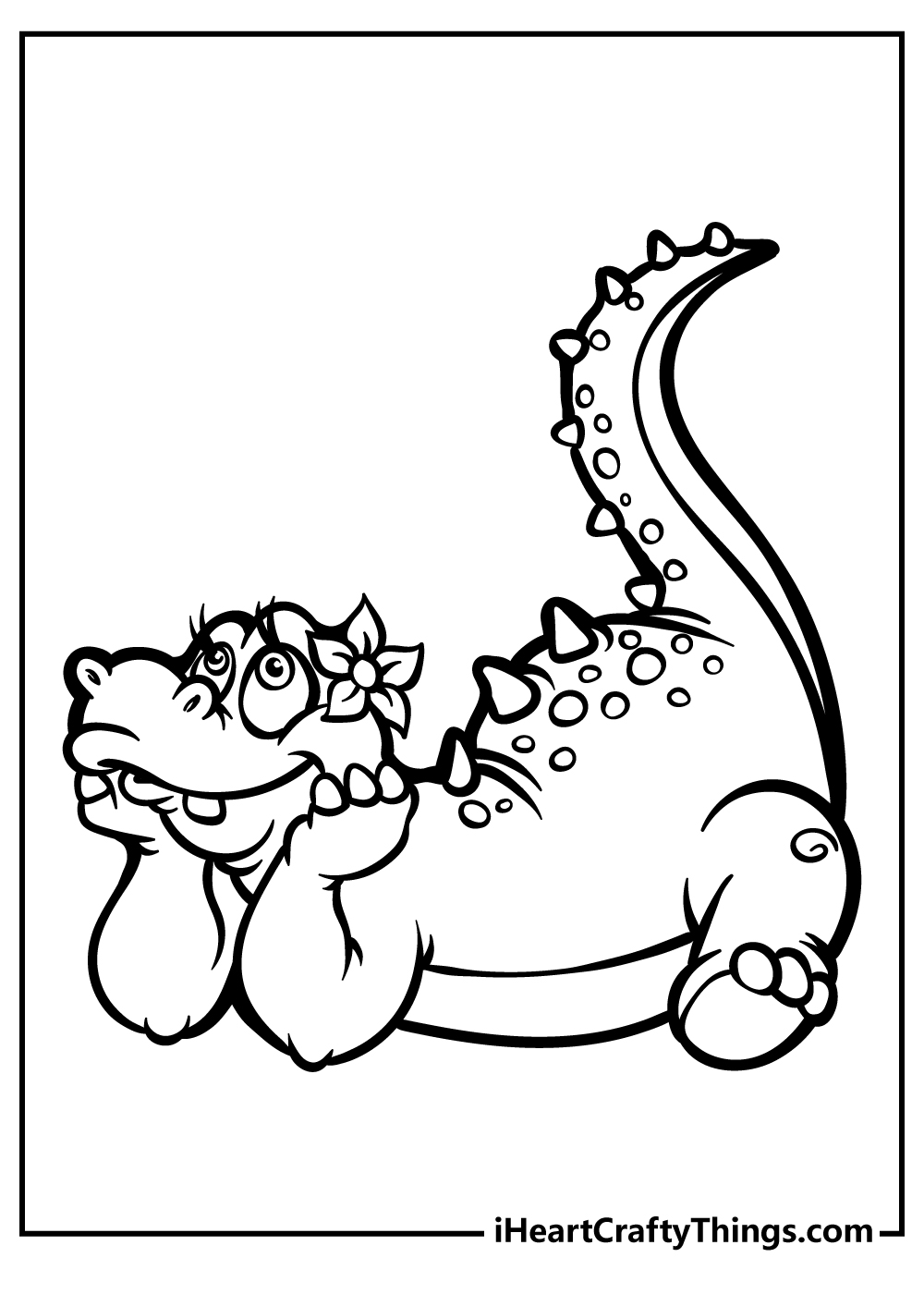 Baby Dinosaur Coloring Book for kids free printable