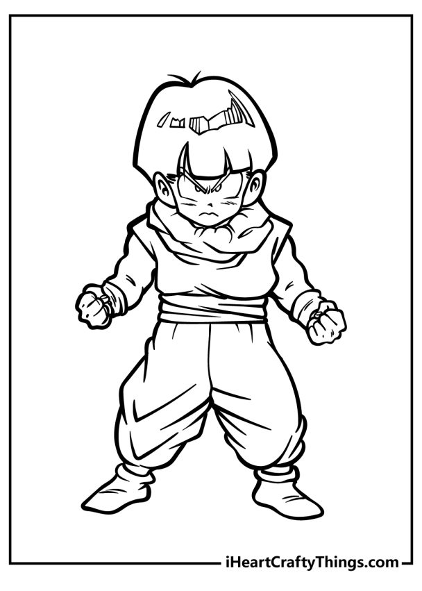 Dragon Ball Z Coloring Pages (100% Free Printables)