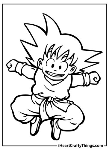 Goku Coloring Pages free printable