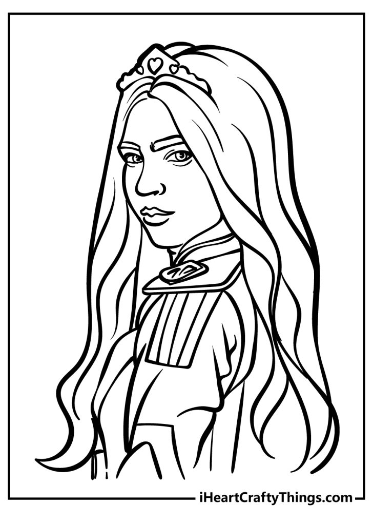 Printable Descendants Coloring Pages Updated 2023