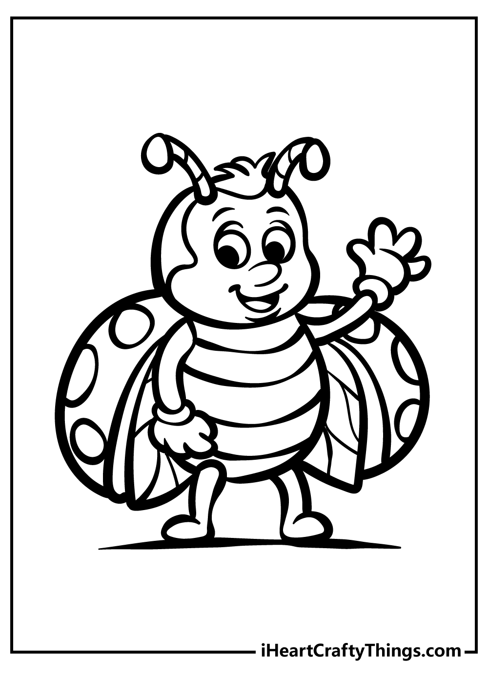 Ladybug Coloring Sheet for children free download