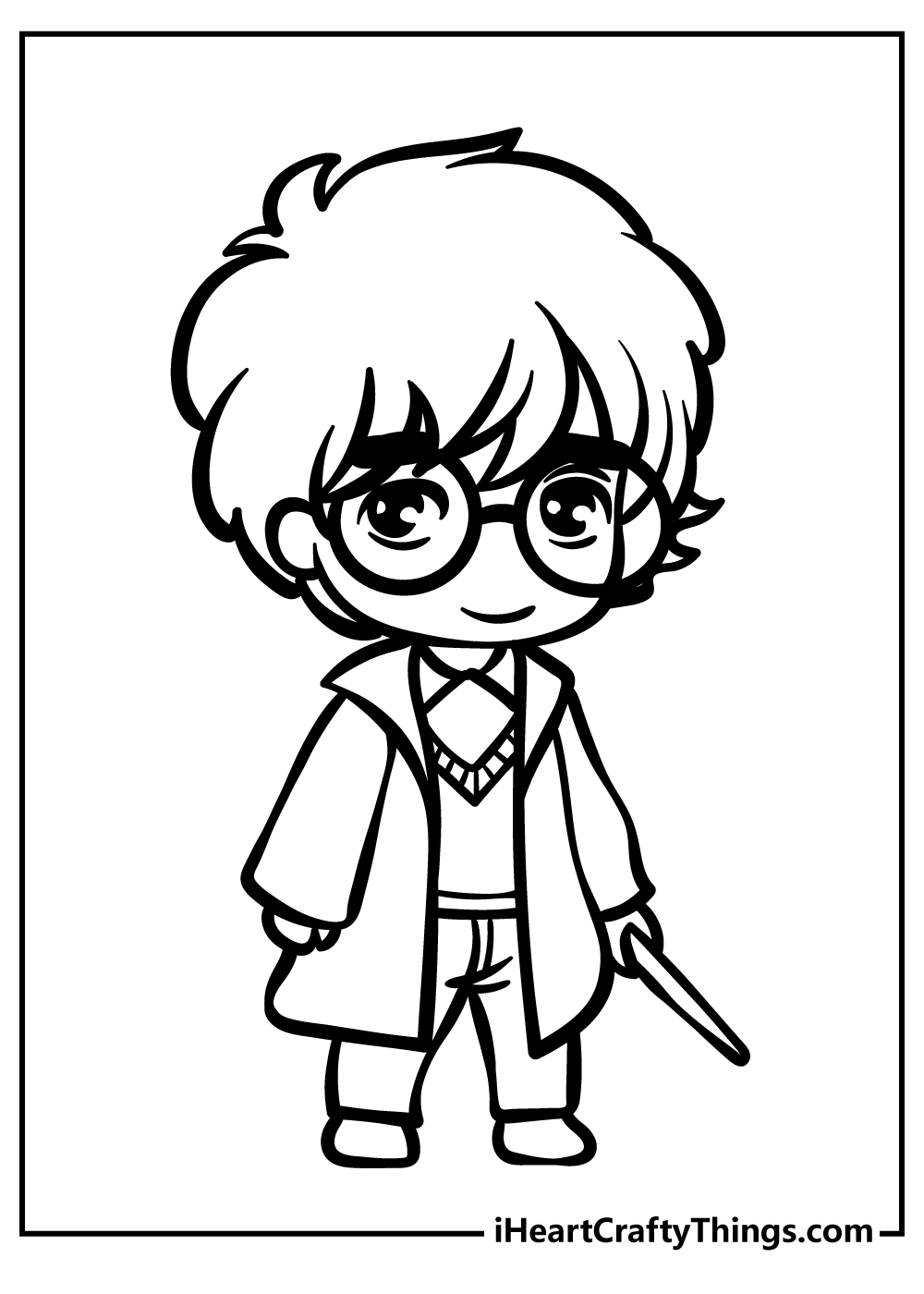 Coloriages-harry-potter-1 - Harry Potter Kids Coloring Pages