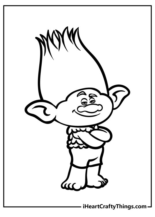 Troll Coloring Pages (100% Free Printables)