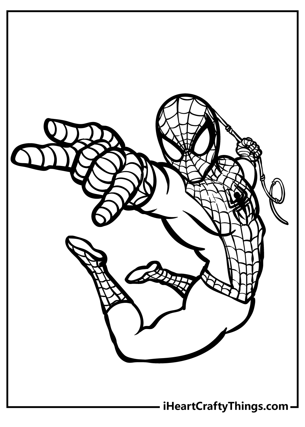 Spiderman Coloring Book  Instant Download PDF Coloring Pag - Inspire Uplift