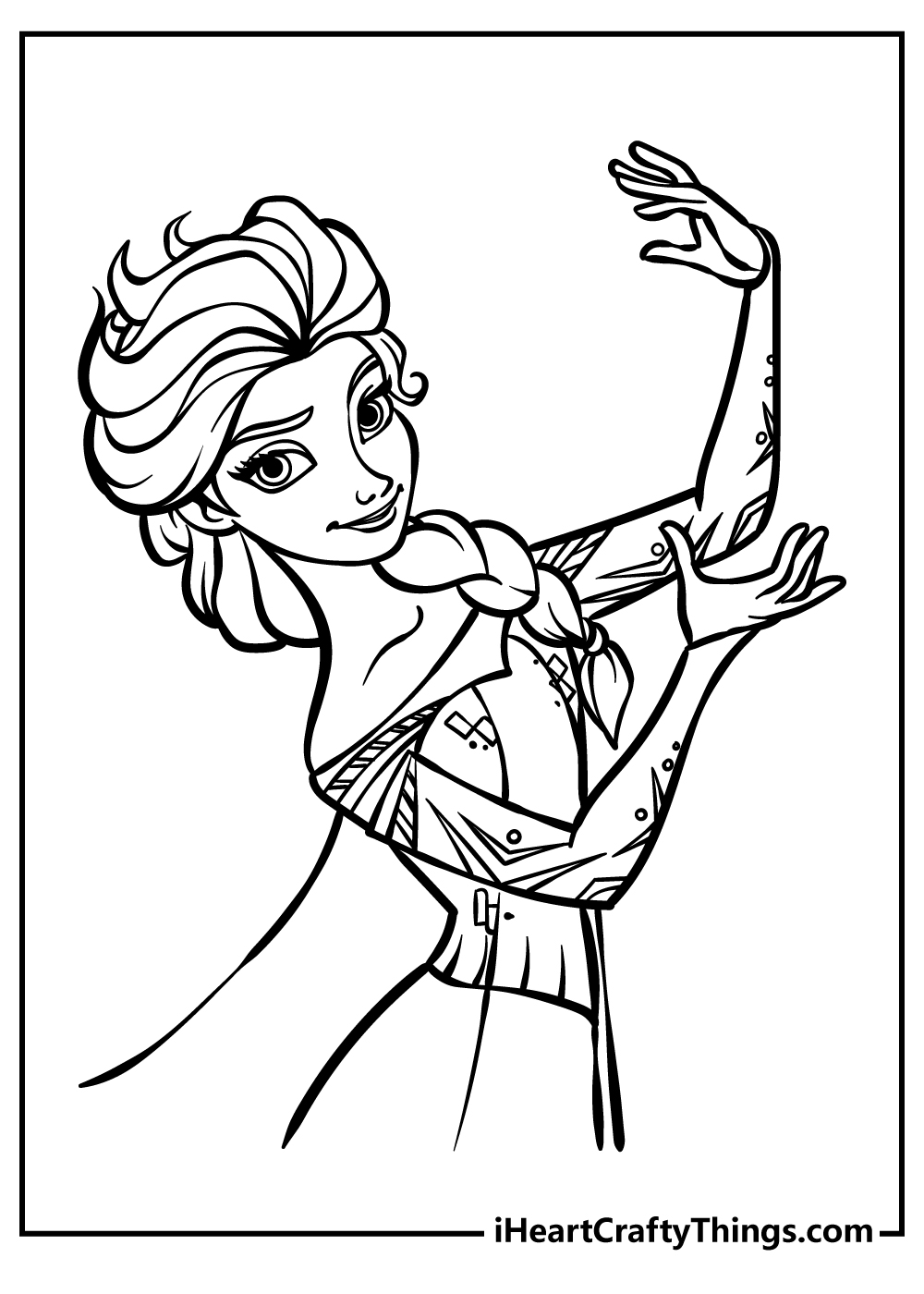 Elsa Coloring Book for adults free download