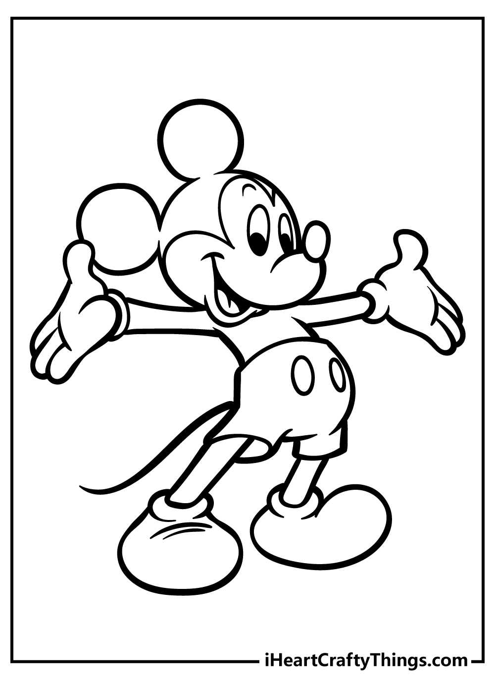 Mickey Mouse Coloring Book for adults free download