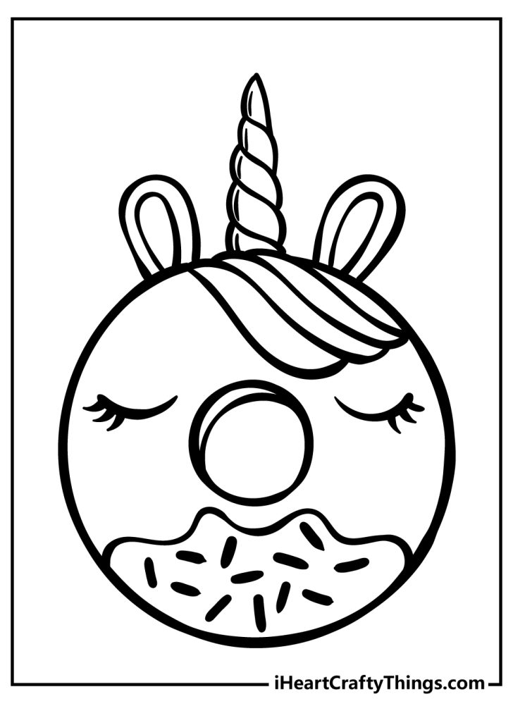 20 Donut Coloring Pages (100% Free Printables)