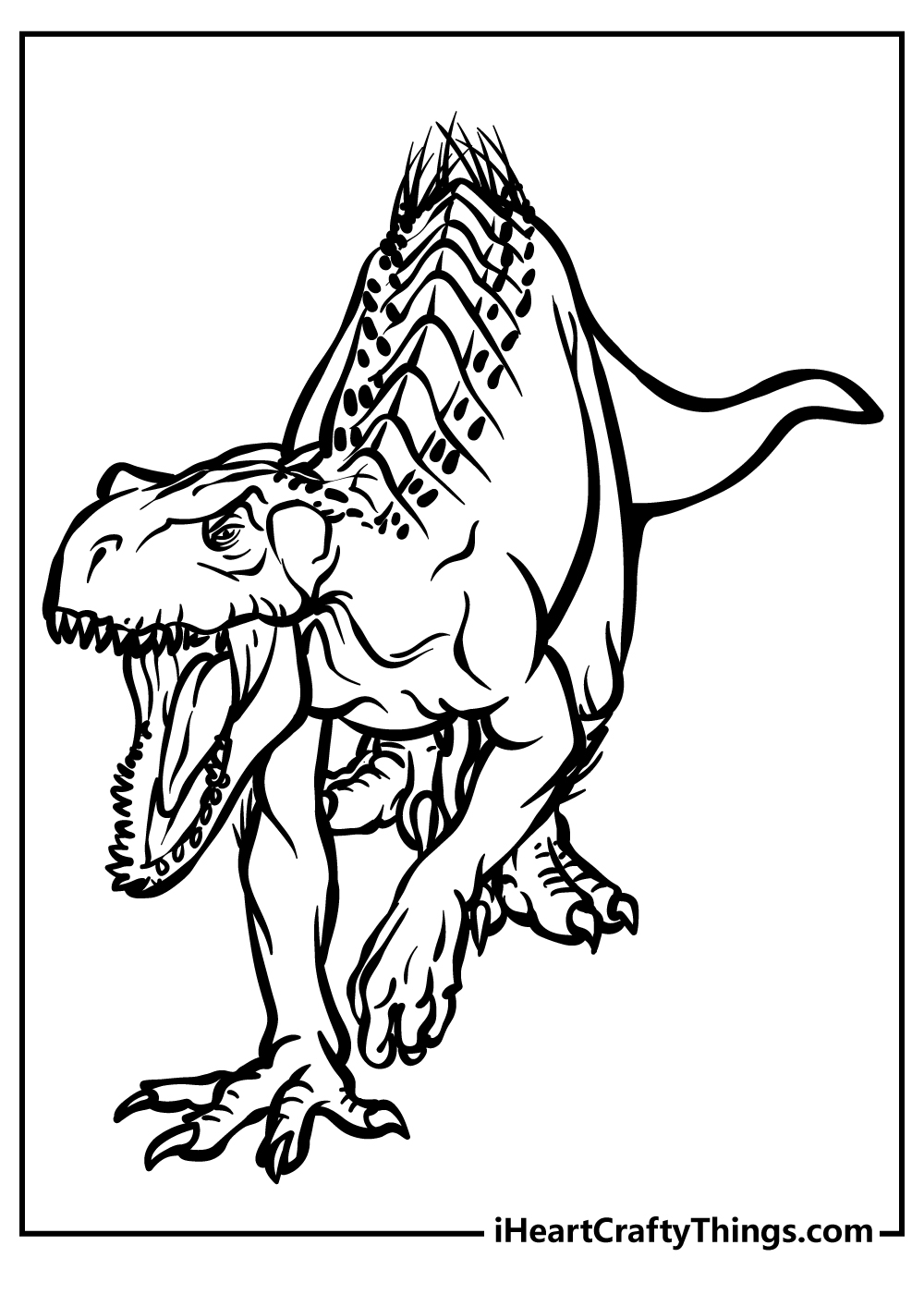 Jurassic World Easy Coloring Pages