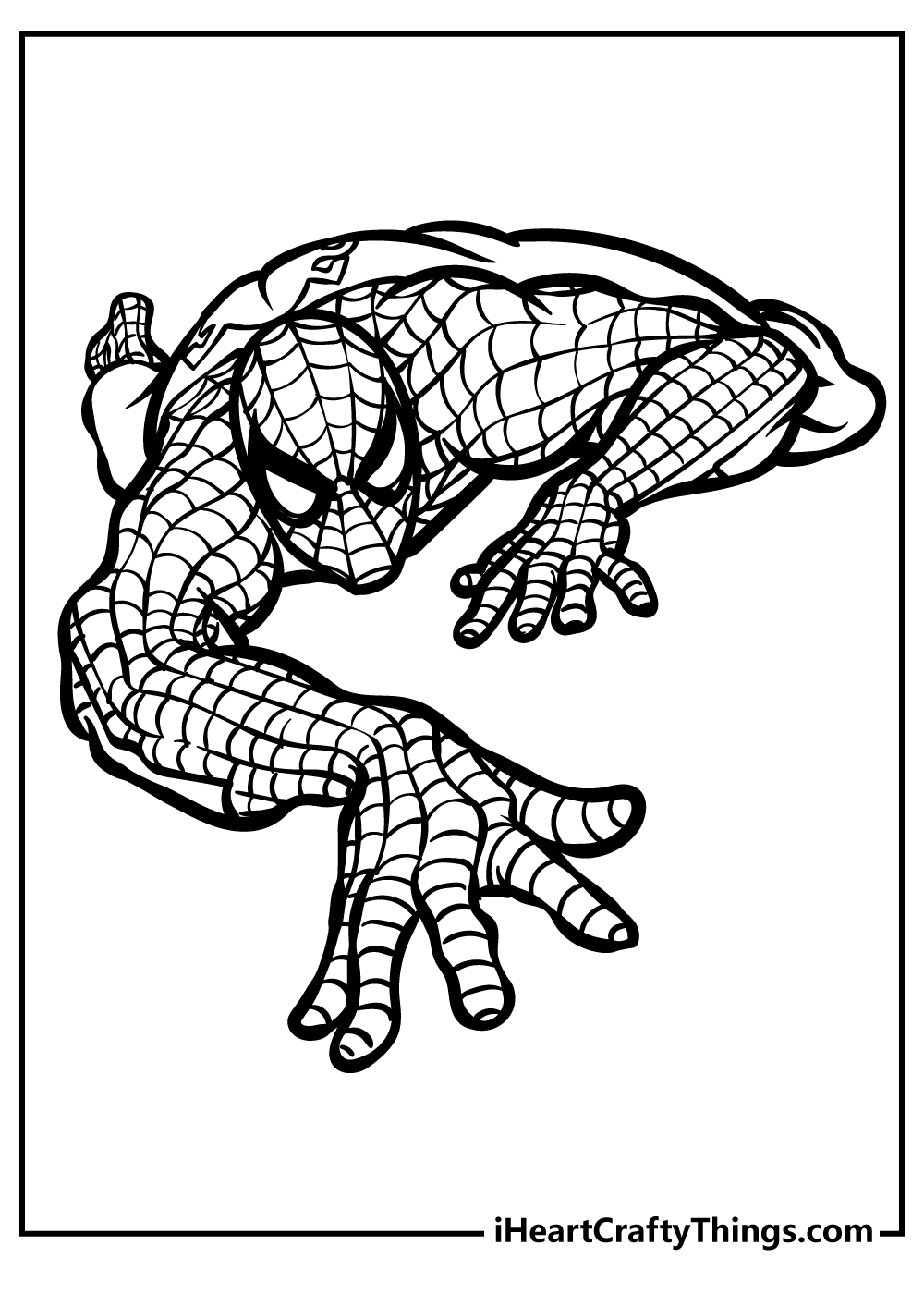 Spider-Man Coloring Original Sheet for children free download