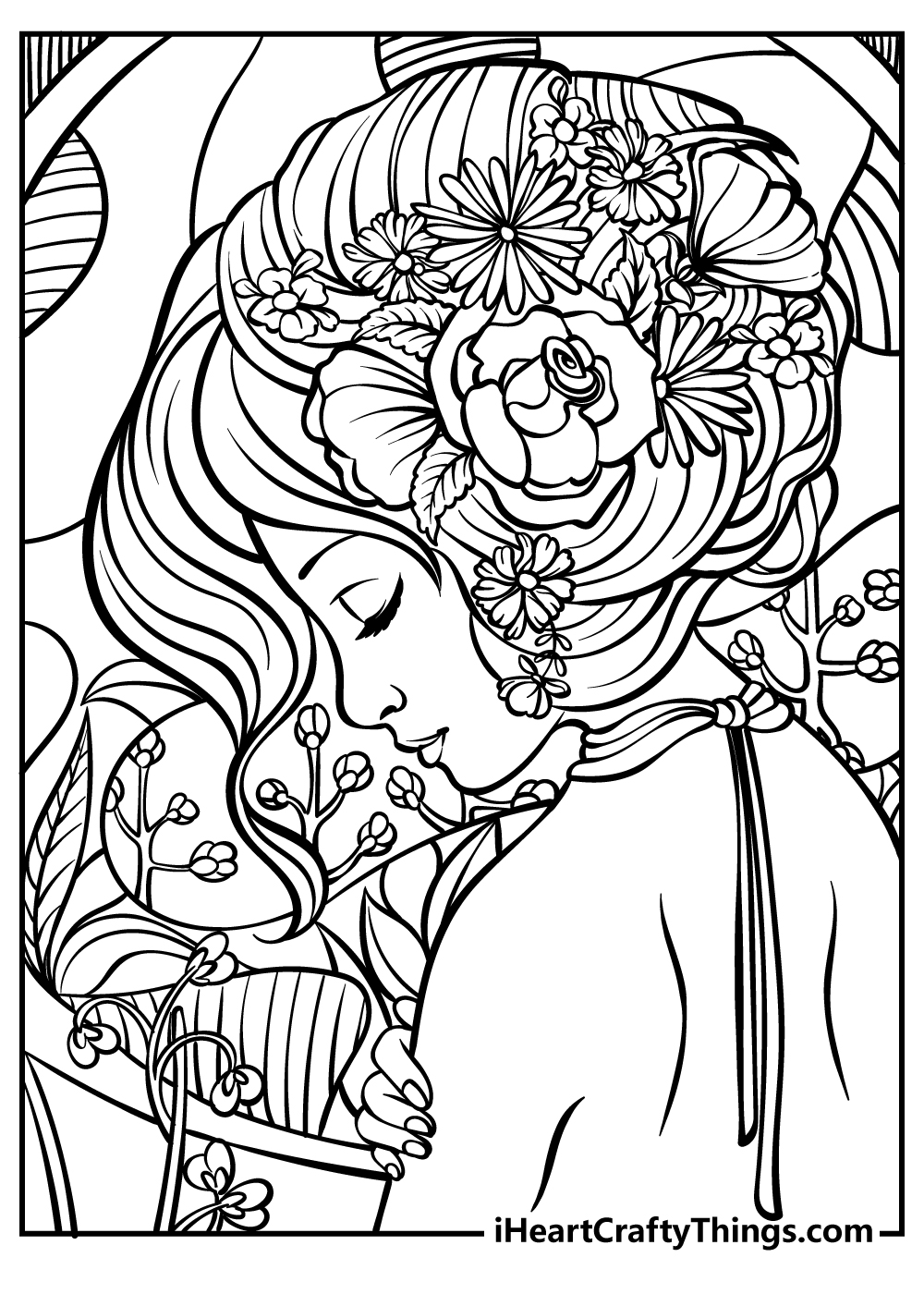 Easy Free Printable Adult Coloring Pages