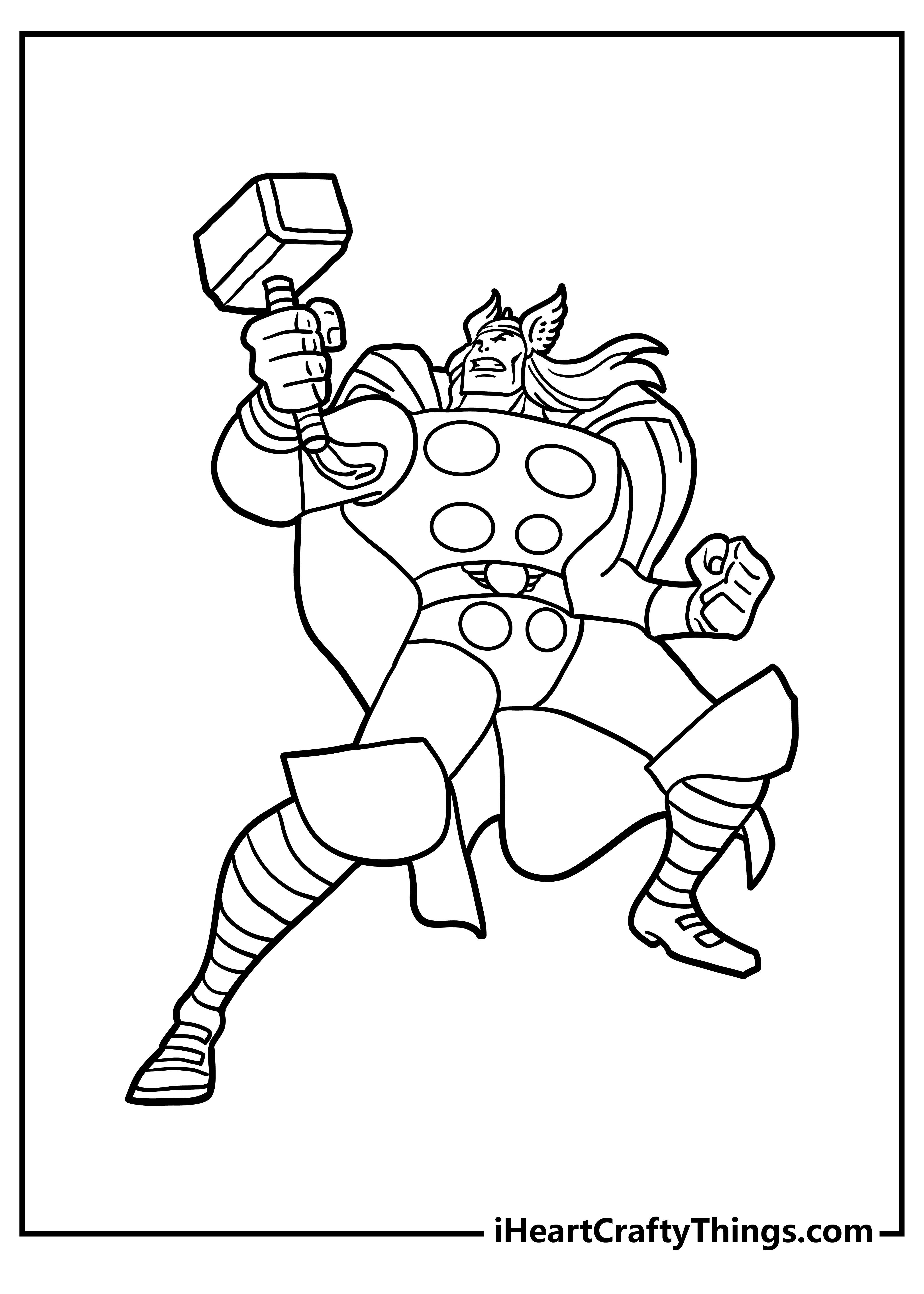 marvel coloring pages thor