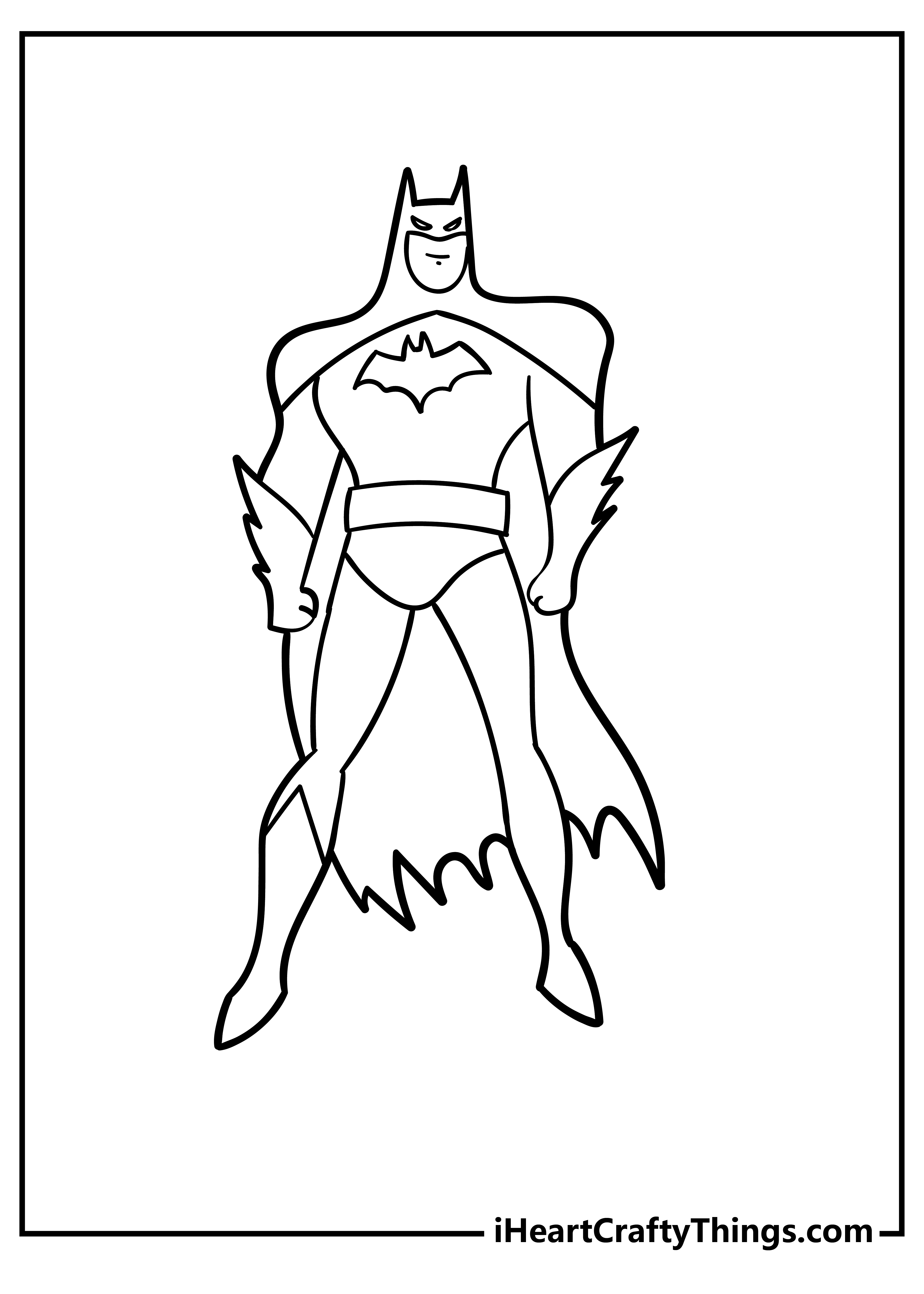 Batman Coloring Book for kids free printable