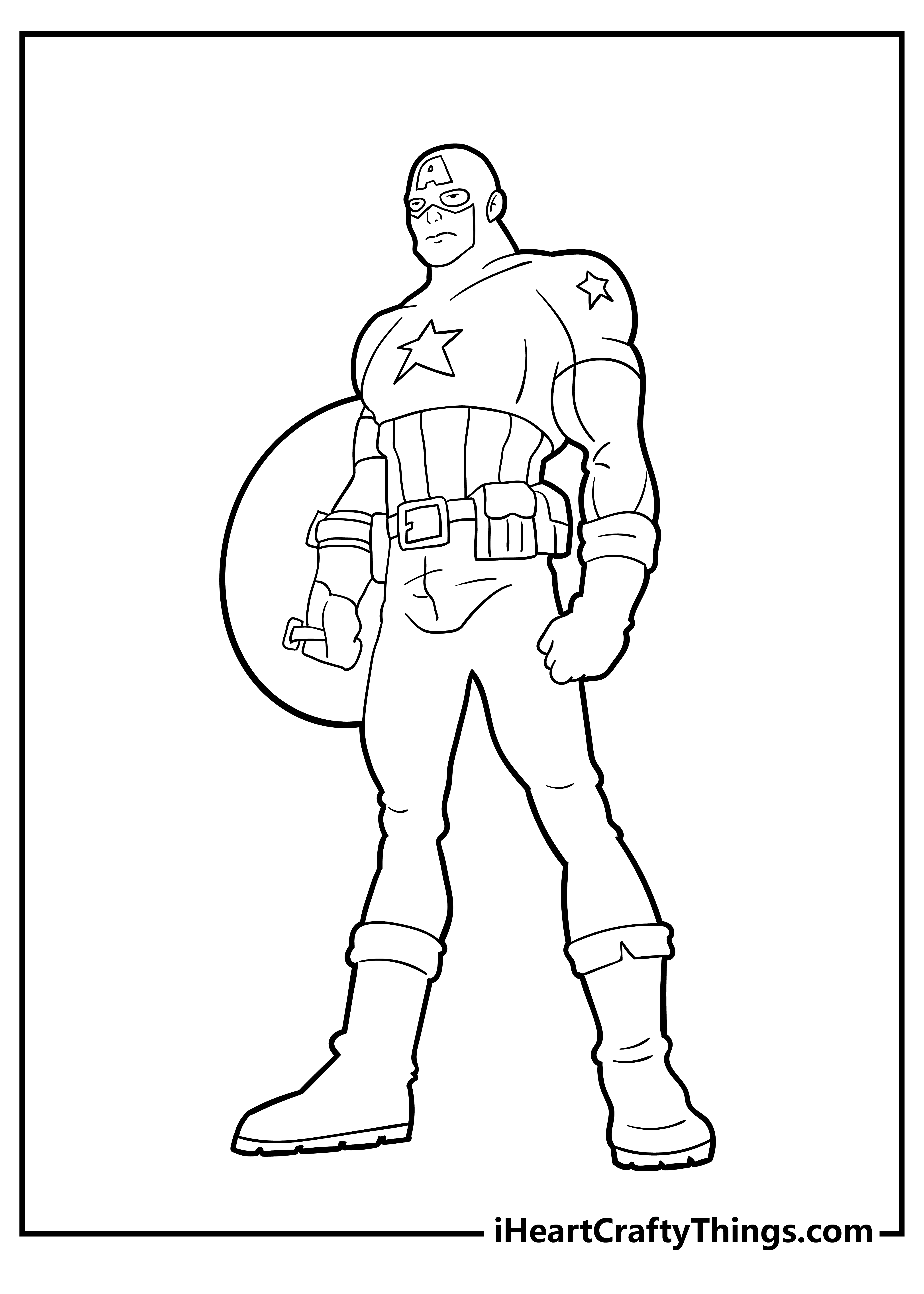 Captain America Coloring Pages for kids free download