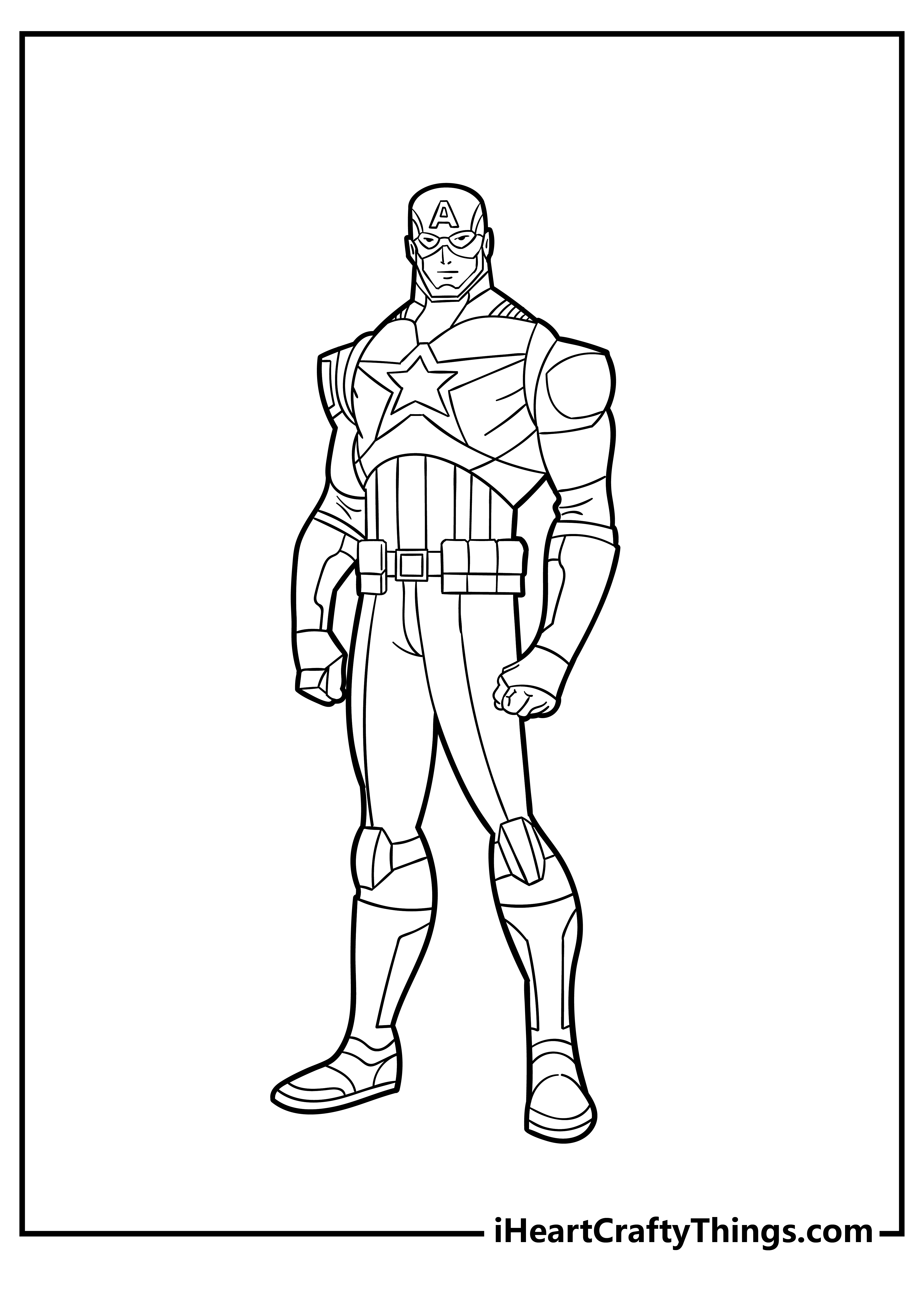 Free Printable Captain America Coloring Pages for Kids