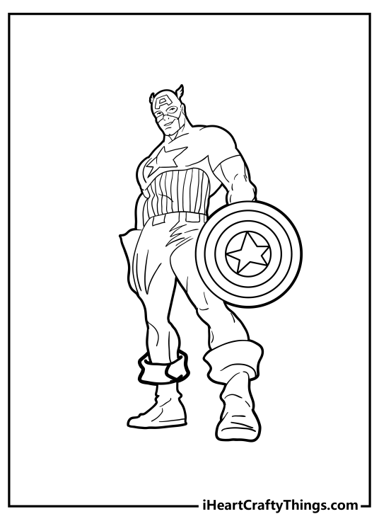Captain America coloring pages