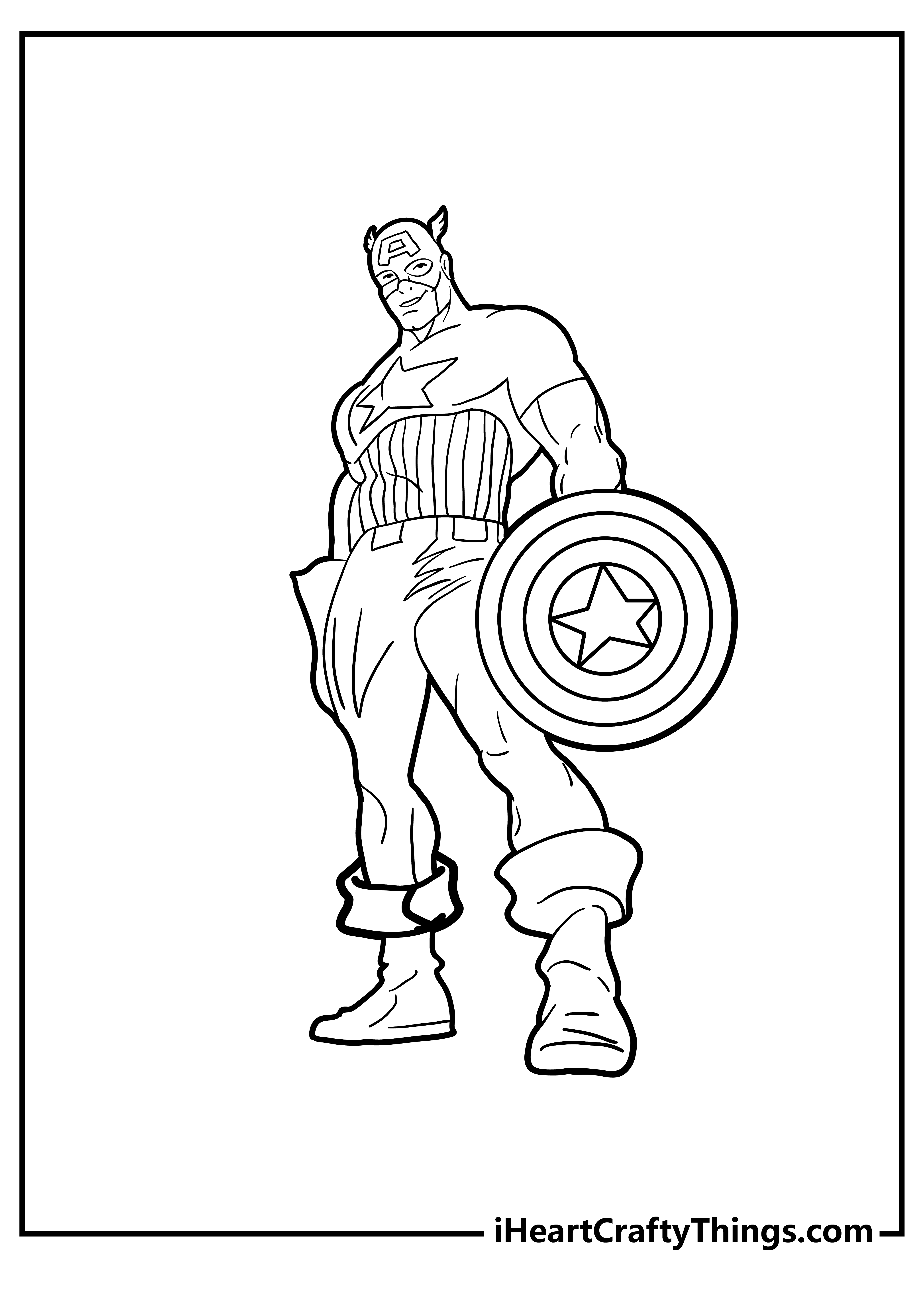 Captain America Coloring Pages free pdf download