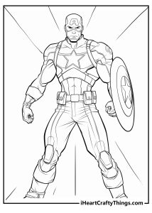 Captain America Coloring Pages (100% Free Printables)