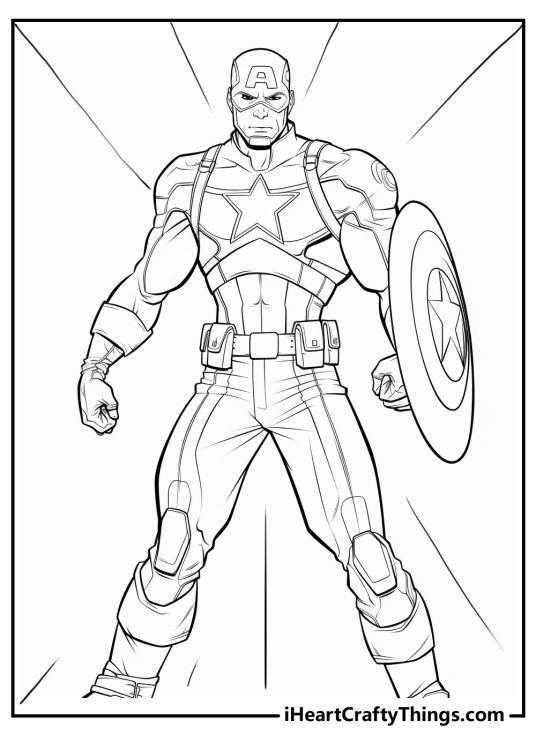 Captain America Coloring Pages (100% Free Printables)