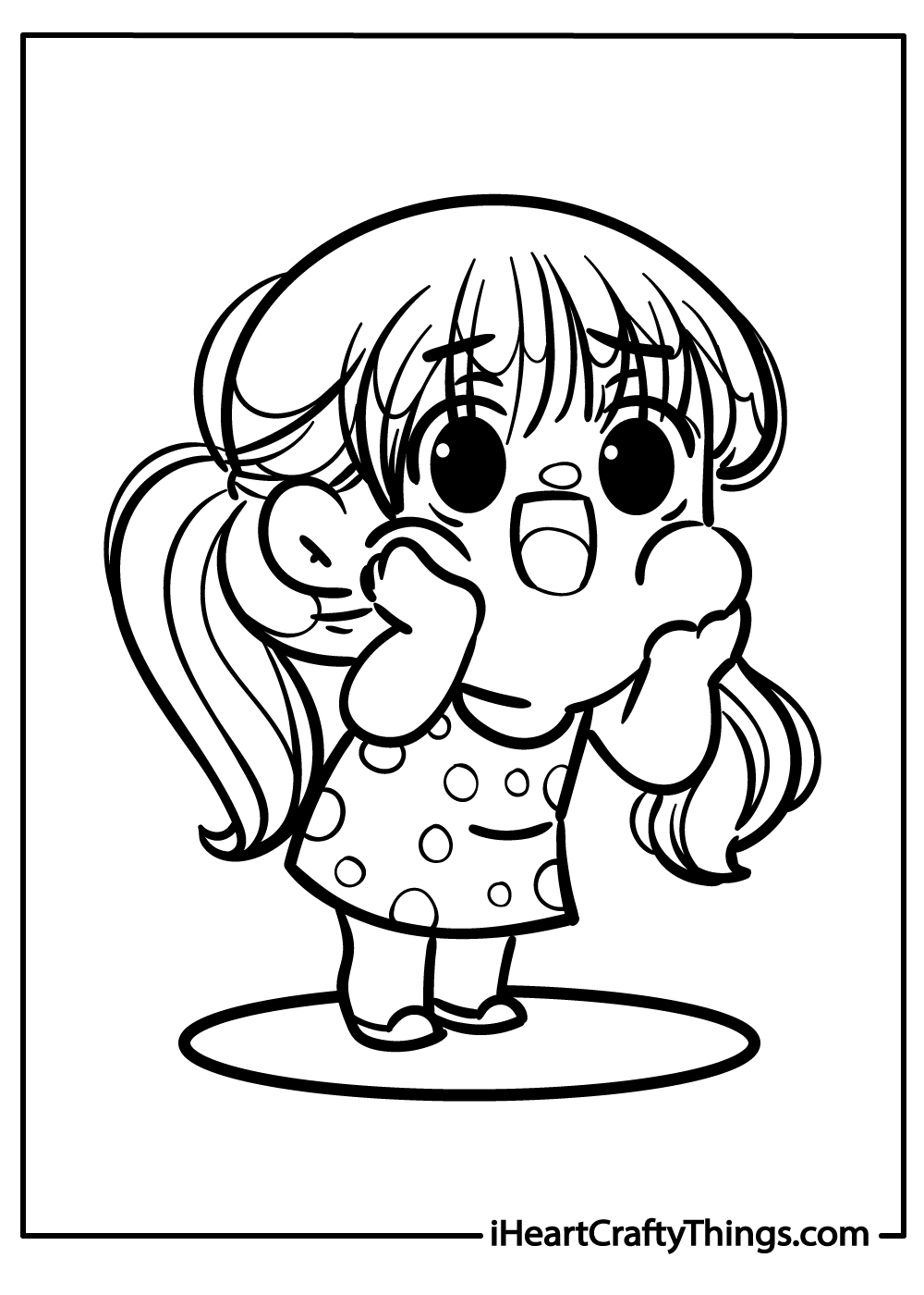 chibi instagram coloring pages