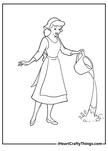 30 Cinderella Coloring Pages (100% Free Printables)
