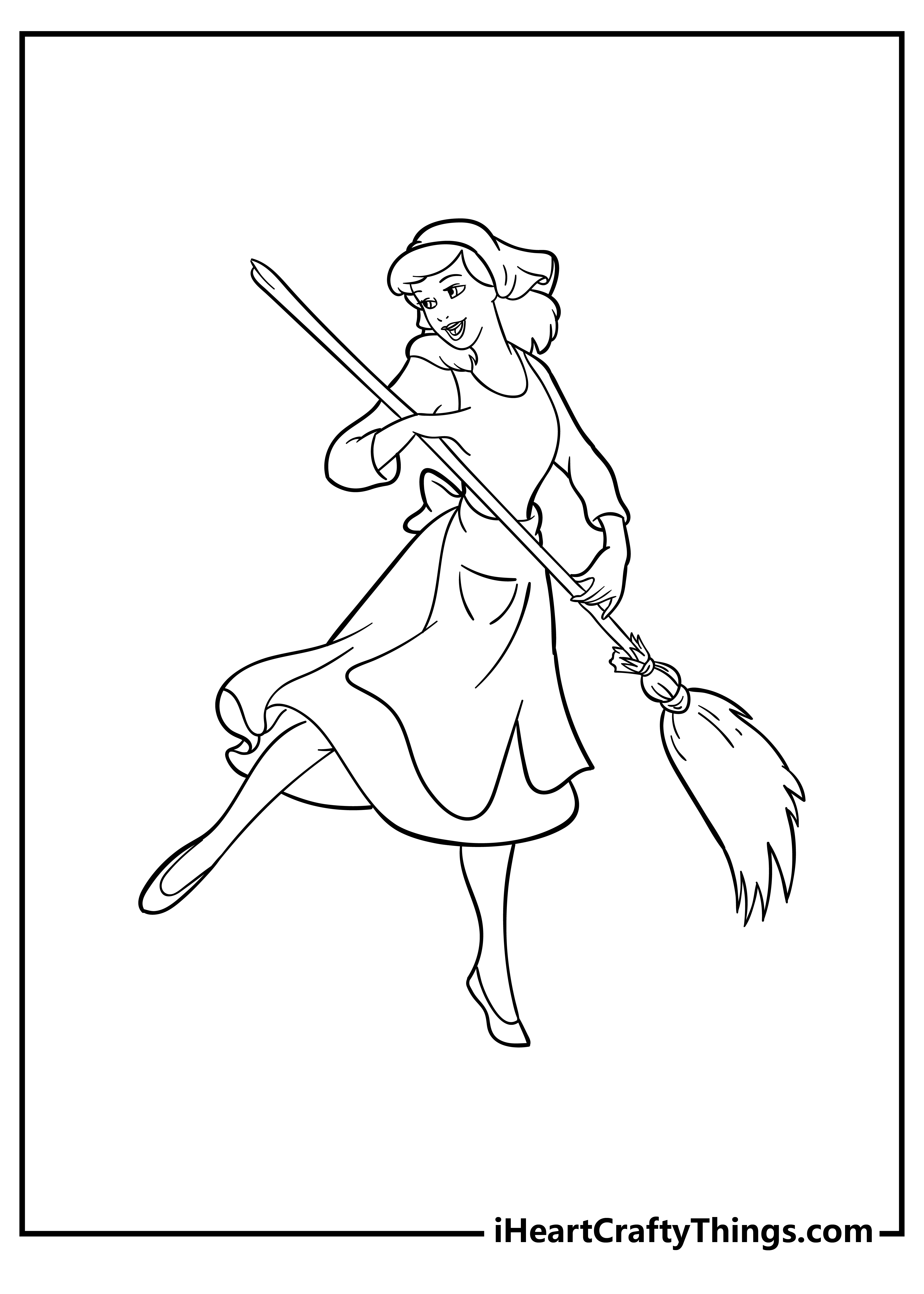 Cinderella Coloring Sheet for children free download