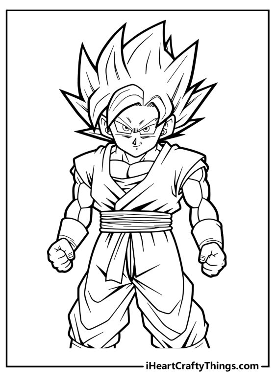 Dragon Ball Z Coloring Pages (100% Free Printables)