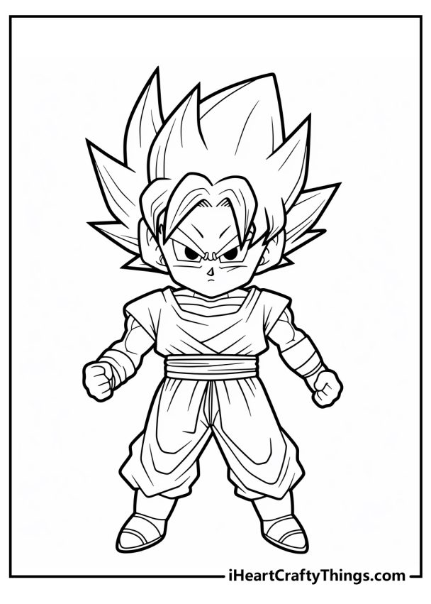 Dragon Ball Z Coloring Pages (100% Free Printables)